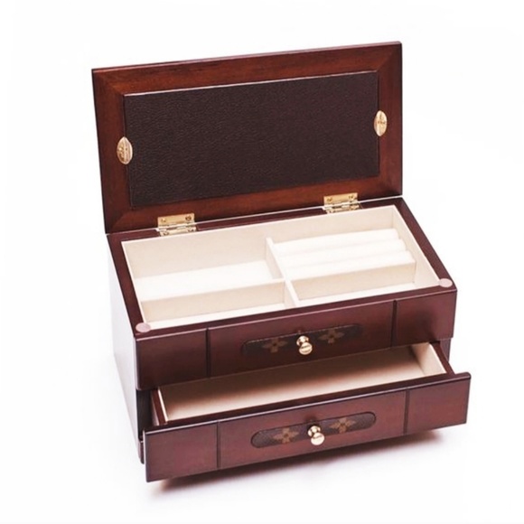 Jewerly wooden Box Walnut Organizer Storage Gift